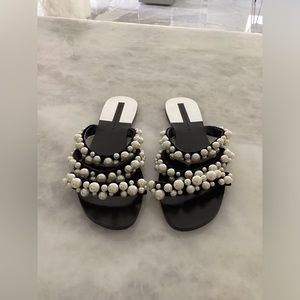 Zara Pearl Sandals
